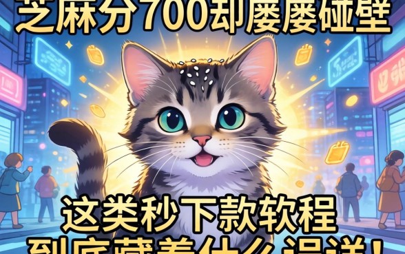 我芝麻分700却屡屡碰壁，这类秒下款软件到底藏着什么猫腻