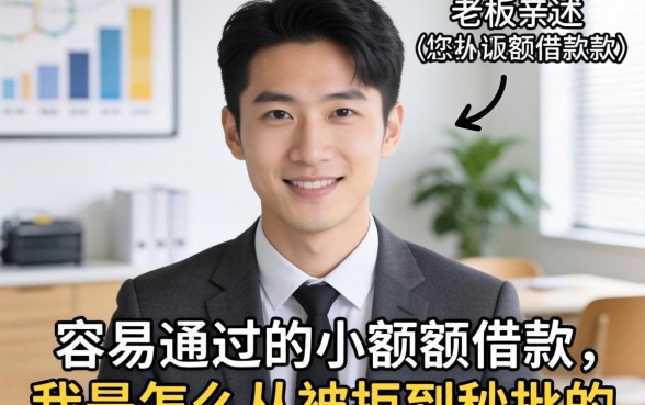 小老板亲述：容易通过的小额度借款，我是怎么从被拒到秒批的