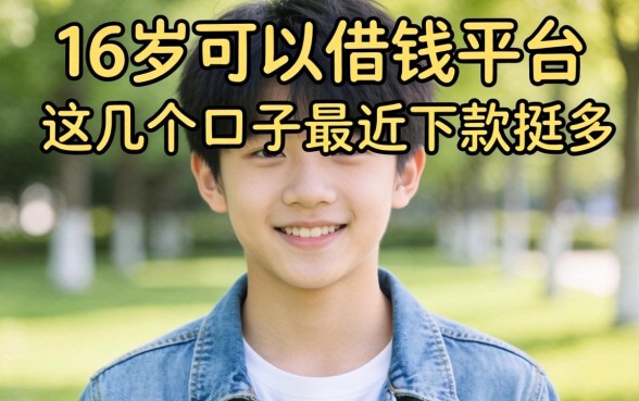 揭秘满16岁可以借钱平台，这几个口子最近下款挺多