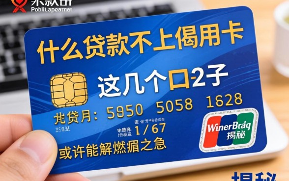 揭秘什么贷款不上信用卡，这几个口子或许能解燃眉之急