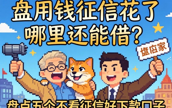 急用钱征信花了哪里还能借？盘点五个不看征信好下款的口子