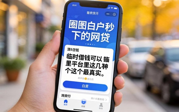 我试了一圈白户秒下的网贷，发现手机可以临时借钱的平台里这几个最真实