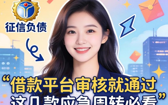 无视征信负债：借款平台不审核就通过，这几款应急周转必看