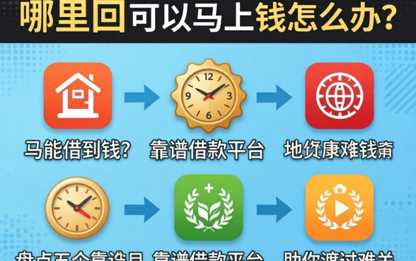 急需用钱怎么办？哪里可以马上能借到钱？盘点五个靠谱借款平台助你渡过难关