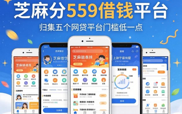 芝麻分559借钱平台，归集五个网贷平台门槛低一点的软件