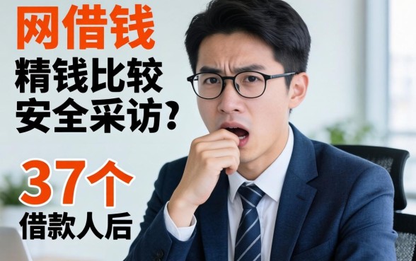 网上哪种借钱比较安全？我采访了37个借款人后，答案很扎心