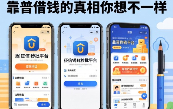 我试了几个不看征信的秒批平台,发现靠谱借钱的真相和你想的不一样