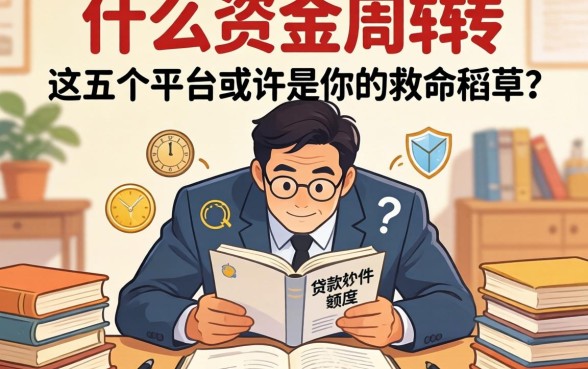 急需资金周转？什么贷款软件额度最高？这五个平台或许是你的救命稻草