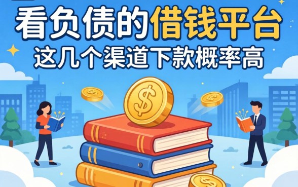 揭秘不看负债的借钱平台,这几个渠道下款概率高