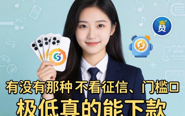 急需用钱求推荐！有没有那种不看征信、门槛极低真的能下款的网贷口子？