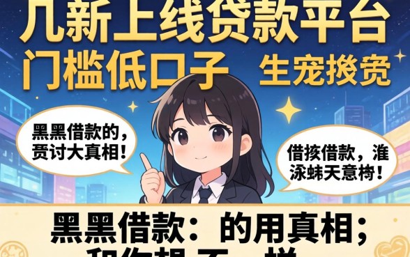 我试了几个新上线贷款平台门槛低口子，发现黑户借款的真相和你想的不一样