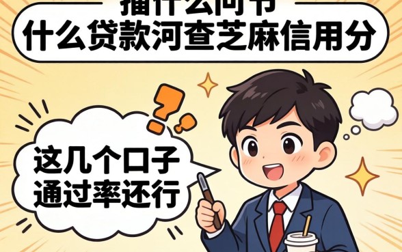 揭秘什么贷款要查芝麻信用分，这几个口子通过率还行