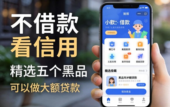 小额借款不看信用的，精选五个黑户可以做大额贷款app
