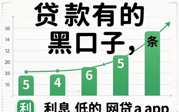 能贷款的黑口子,条列5个利息低的网贷app