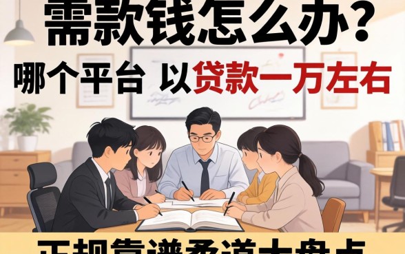 急需用钱怎么办？哪个平台可以贷款一万左右？正规靠谱渠道大盘点