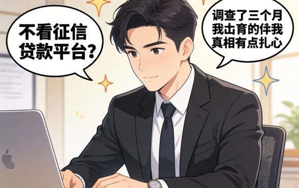 有不有不看征信的贷款平台？我调查了三个月，真相有点扎心