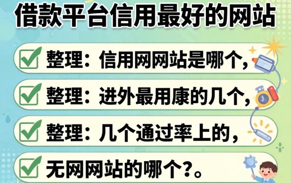 网上借款平台信用最好的网站是哪个？整理几个通过率高的