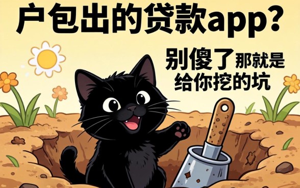 黑户包出的贷款app？别傻了，那是给你挖的坑