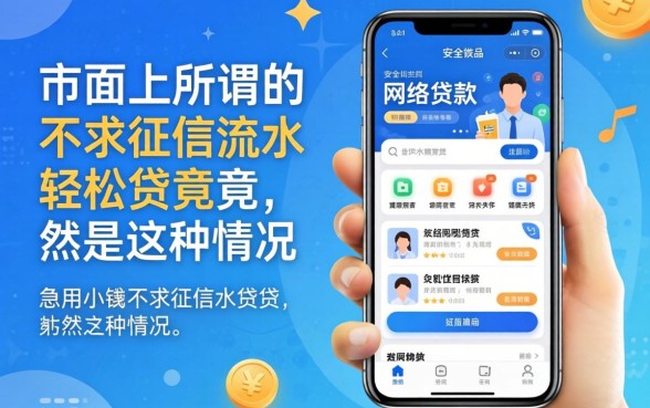 我试了市面上所谓的最安全的网络贷款软件,发现急用小钱不求征信流水轻松贷竟然是这种情况