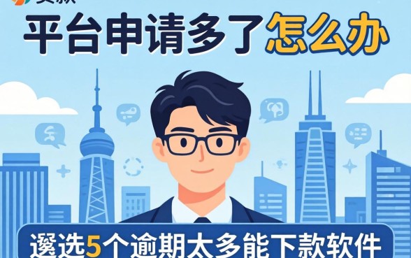 贷款平台申请多了怎么办,遴选5个逾期太多能下款软件