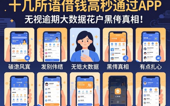 我试了十几个所谓借钱高秒通过的app，发现无视逾期大数据花户黑户的真相有点扎心