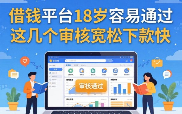 盘点借钱平台18岁容易通过的，这几个审核宽松下款快