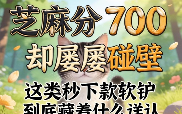 我芝麻分700却屡屡碰壁，这类秒下款软件到底藏着什么猫腻