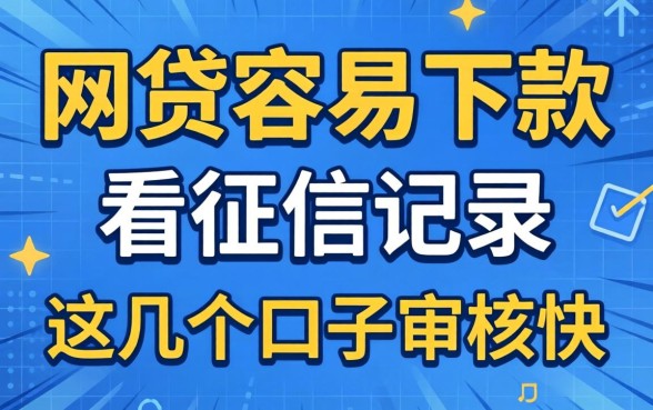 揭秘哪些网贷容易下款不看征信记录，这几个口子审核快
