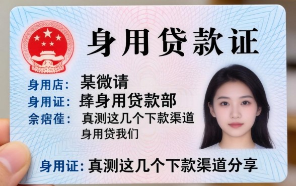身份证能用来贷款部?实测这几个下款渠道分享