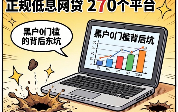 我翻了二十个平台，发现正规低息网贷和黑户0门槛背后的坑