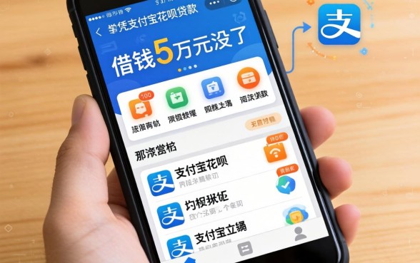 手机借钱5万元没了，深入剖析5个凭支付宝花呗贷款的软件