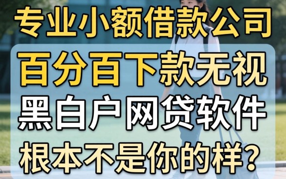 我试了所谓的专业小额借款公司,发现百分百下款无视黑白户网贷软件根本不是你想的那样