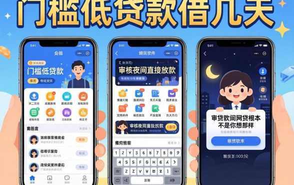 我试了几个门槛低贷款软件借几天，发现不审核夜间直接放款的网贷软件根本不是你想的那样