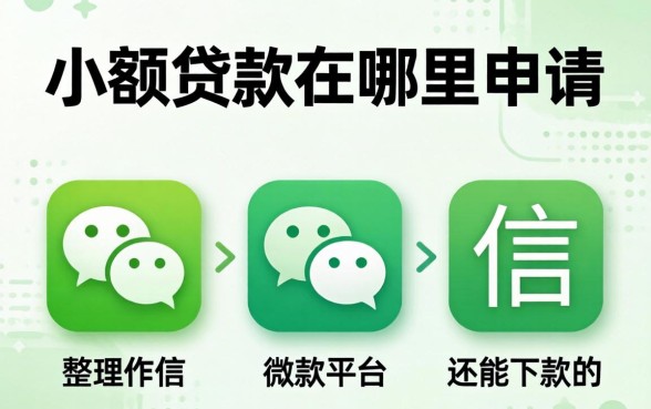 微信小额贷款在哪里申请？整理了几个还能下款的平台
