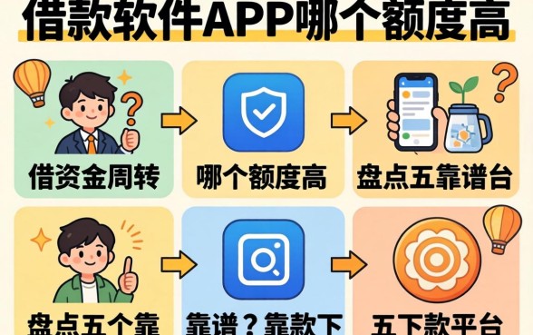 急需资金周转怎么办?借款软件APP哪个额度高?盘点五个靠谱下款平台