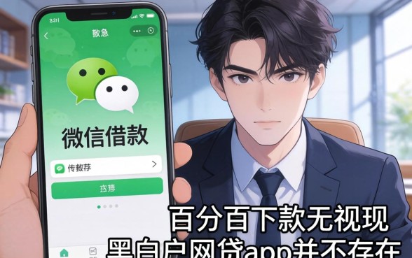 我用微信借款的软件救急,发现百分百下款无视黑白户网贷app并不存在