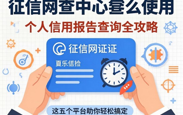 征信网查中心怎么用？个人信用报告查询全攻略，这五个平台助你轻松搞定