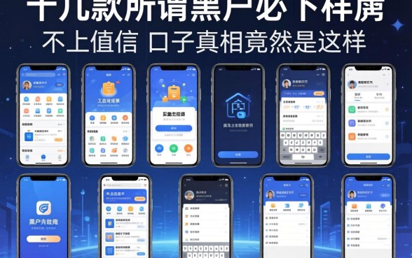 我试了十几款所谓黑户必下软件，发现不上征信的口子真相竟然是这样