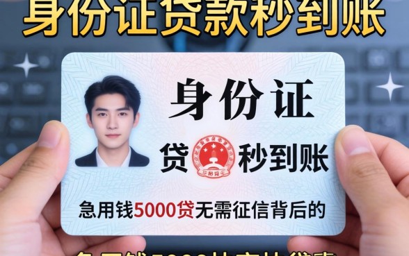 我试了那些仅凭身份证贷款秒到账的软件,发现急用钱5000快审快贷无需征信背后的真相