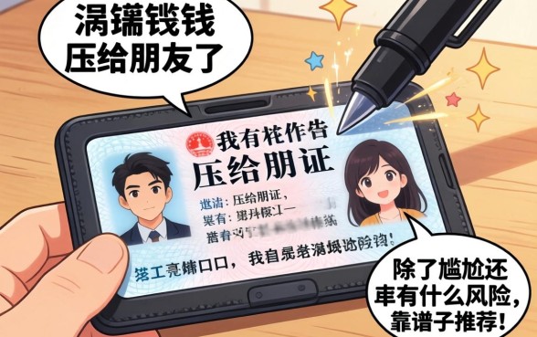 急需用钱把身份证压给朋友了，除了尴尬还有什么风险？求靠谱口子推荐！