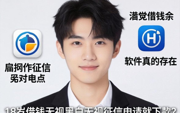 我刚满18岁借钱无视黑白无视征信申请就下款的软件真的存在吗