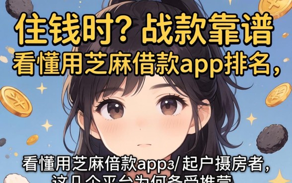 急需用钱时哪款靠谱?看懂用芝麻借款app排名,这几个平台为何备受推崇?