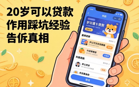 马上满20岁可以贷款的软件？我用踩坑经验告诉你真相