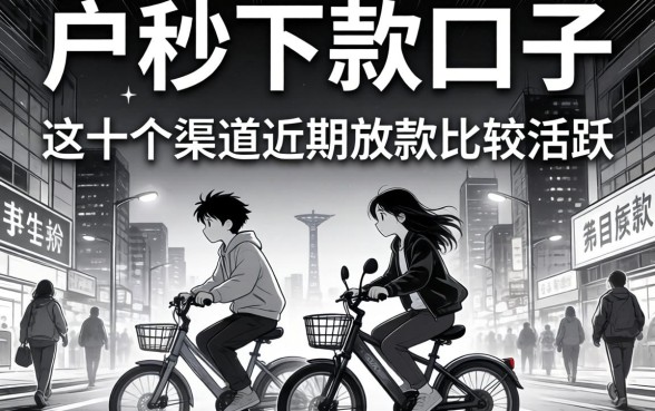 无视黑白户秒下款的口子：这十个渠道近期放款比较活跃