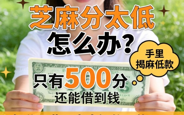 芝麻分太低怎么办?手里只有500分还能借到钱吗?揭秘那些不为人知的下款口子