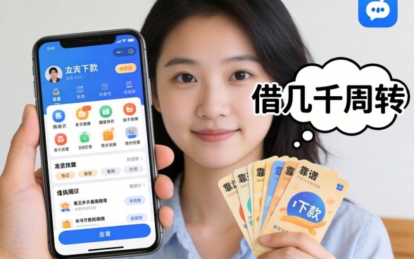 手头紧想借几千块周转,手机上有哪些靠谱的软件能下款?