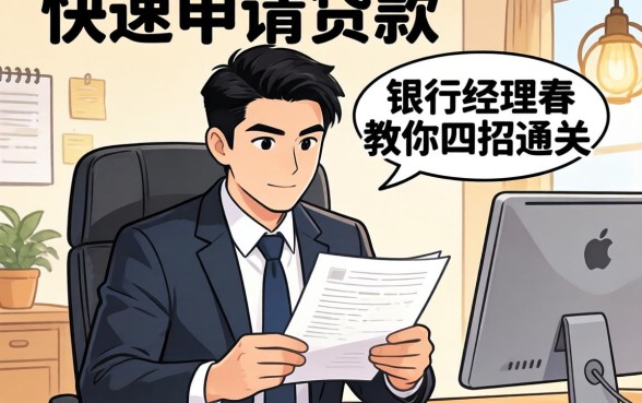 想搞懂如何可以快速申请贷款？银行经理教你四招通关