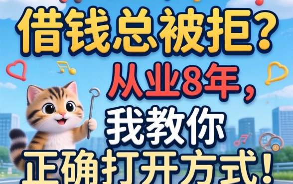 网上借钱总被拒?从业8年,我教你正确打开方式