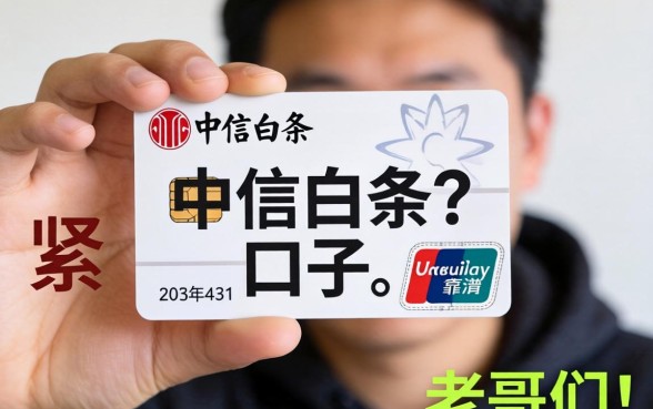 手头紧想找个类似中信白条的口子，求老哥们推荐几个靠谱的！