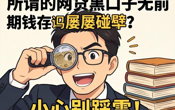 急需用钱却屡屡碰壁？所谓的网贷黑口子无前期真的存在吗？小心别踩雷！
